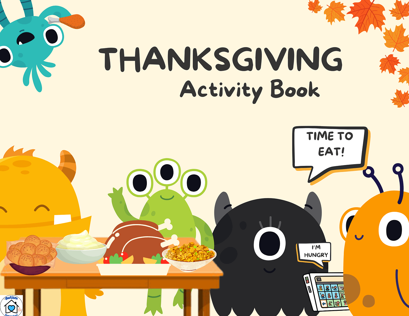 Thanksgiving Activity Book & Picture Exchange Cards